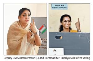 Pawar Family, Including Supriya, Turns Up At Booths