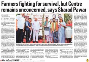 Farmers fighting for survival, but Centre remains unconcerned, say Sharad Pawar 