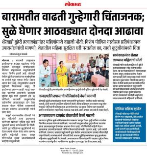 बारामतीत वाढती गुन्हेगारी चिंताजनक; सुळे घेणार आठवड्यात दोनदा आढावा