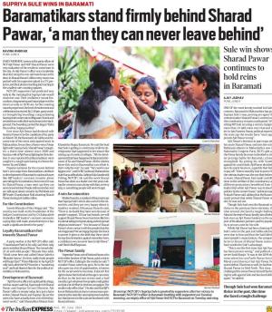 Baramatikars stand firmly behind Sharad Pawar a man they can never leave behind 