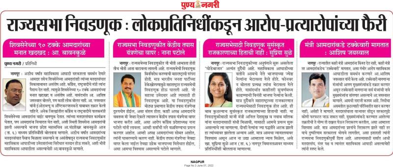 राज्यसभेची निवडणूक सुसंस्कृत राजकरणाच्या हिताची नाही-खासदार सुप्रिया सुळे 