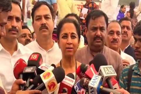 [ETV Bharat]जातीय व धार्मिक तेढ निर्माण करणं देशासाठी घातक - खासदार सुप्रिया सुळे - MP SUPRIYA SULE