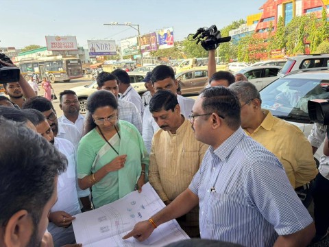 Supriya Sule Inspects Katraj Flyover, Flags Pune Traffic Issues; Seeks Urgent Action On Project Delays